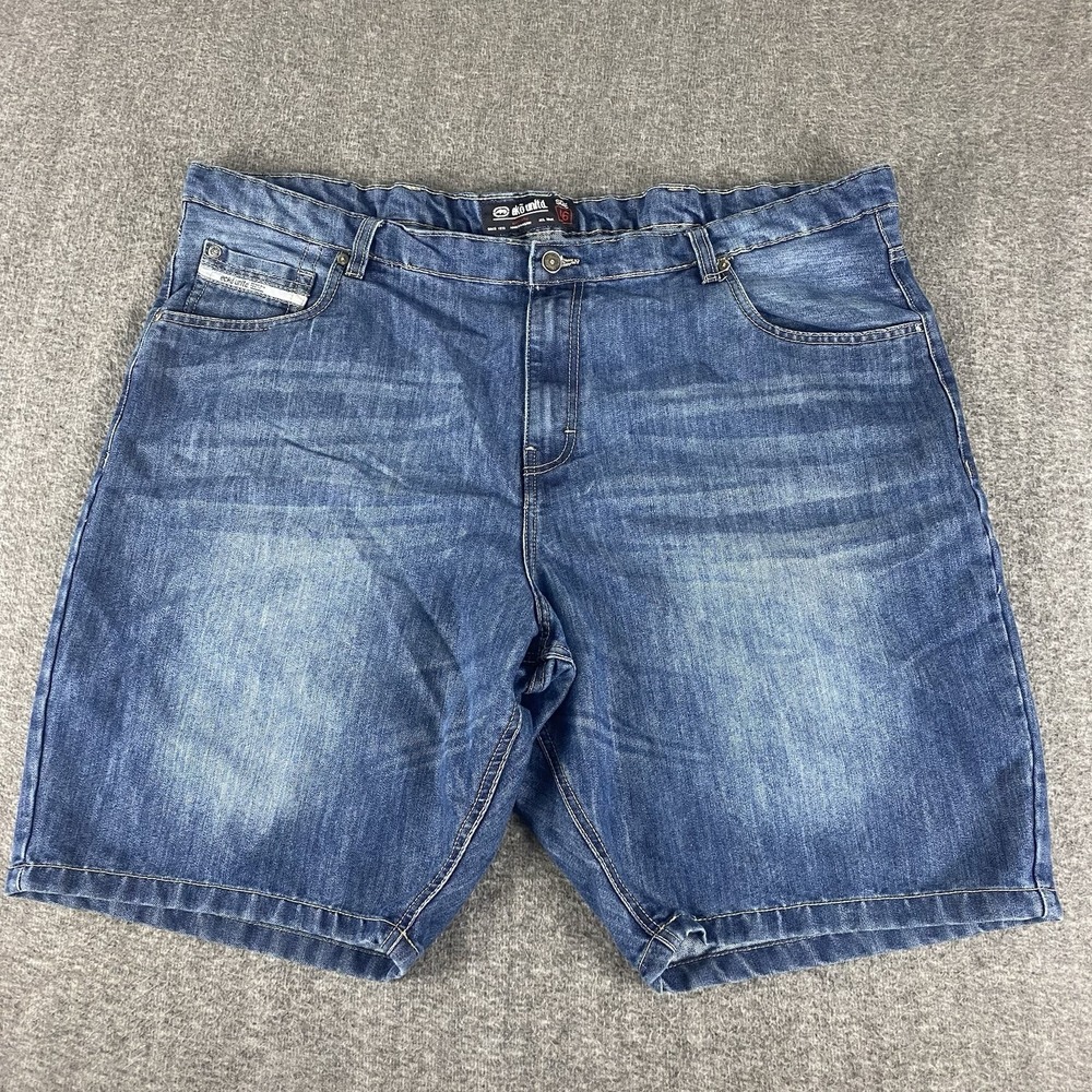 Ecko Unltd Denim Shorts Mens Size 46 Blue Casual Streetwear Jean Shorts